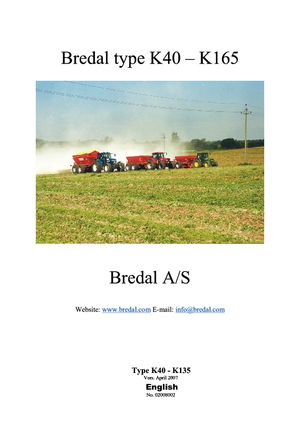 розкидач добрив Bredal K 125 LBE