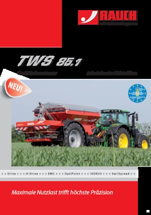 розкидач добрив Rauch TWS 85.1