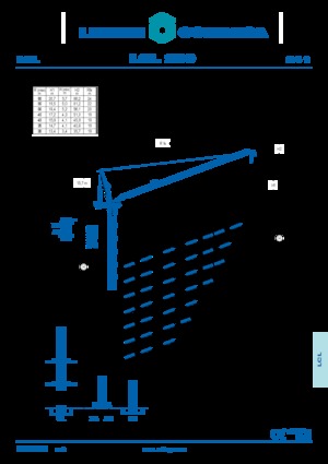Баштові крани - вантажопідйомна стріла - верхнеповоротні Comansa LCL 280