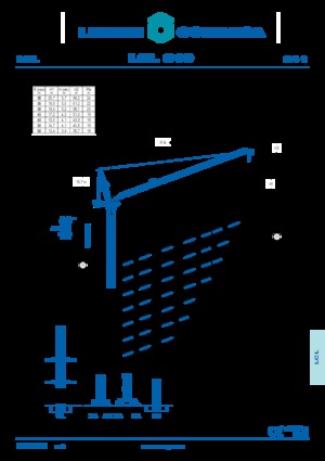 Баштові крани - вантажопідйомна стріла - верхнеповоротні Comansa LCL 310