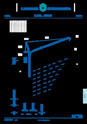 Баштові крани - вантажопідйомна стріла - верхнеповоротні Comansa LCL 500