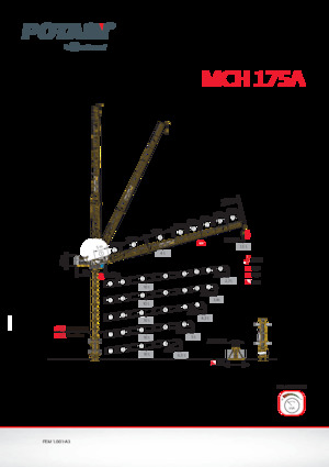Баштові крани - вантажопідйомна стріла - верхнеповоротні Potain MCH 175 A