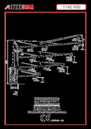 Баштові крани - штанга струмоприймача - нижнеповоротні FM-Gru 1140 RBI
