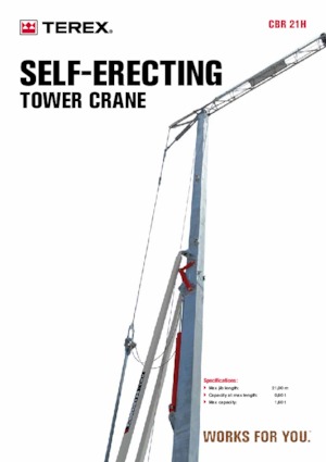 Баштові крани - штанга струмоприймача - нижнеповоротні Terex Comedil (Zeppelin) CBR 21 H