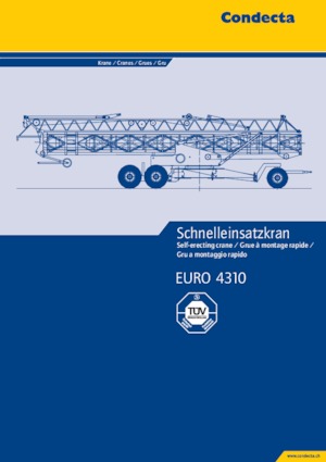 Баштові крани - штанга струмоприймача - нижнеповоротні Condecta E 4310