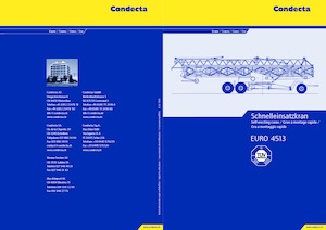 Баштові крани - штанга струмоприймача - нижнеповоротні Condecta E 4513