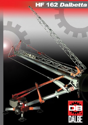Баштові крани - штанга струмоприймача - нижнеповоротні Gru Dalbe HF 162 Dalbetta