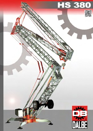 Баштові крани - штанга струмоприймача - нижнеповоротні Gru Dalbe HS 380 Marilyn