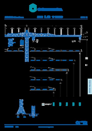 Баштові крани - штанга струмоприймача - верхнеповоротні Comansa 30LC1100