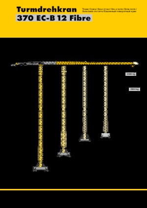 Баштові крани - штанга струмоприймача - верхнеповоротні Liebherr 370 EC-B 12 Fibre
