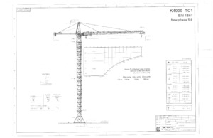 Баштові крани - штанга струмоприймача - верхнеповоротні Kroll K-4000
