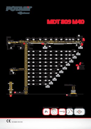 Баштові крани - штанга струмоприймача - верхнеповоротні Potain MDT 809 M40