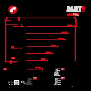 Баштові крани - штанга струмоприймача - верхнеповоротні Raimondi MRT189