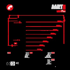 Баштові крани - штанга струмоприймача - верхнеповоротні Raimondi MRT223
