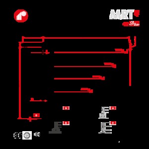 Баштові крани - штанга струмоприймача - верхнеповоротні Raimondi MRT48