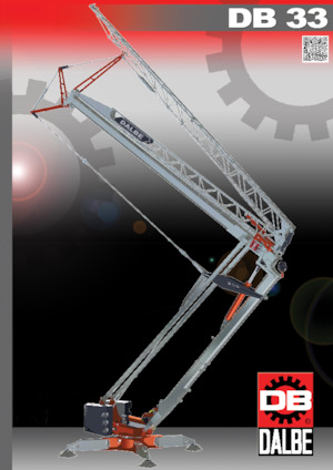 Баштові крани - штанга струмоприймача - нижнеповоротні Gru Dalbe DB 33