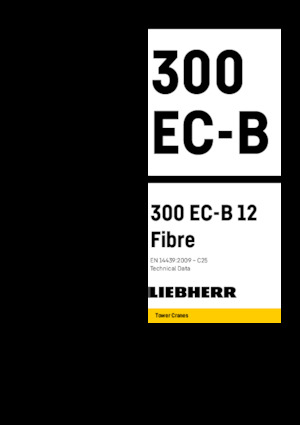 Баштові крани - штанга струмоприймача - верхнеповоротні Liebherr 300 EC-B 12 Fibre