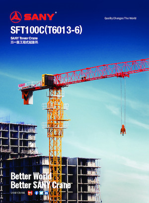 Баштові крани - штанга струмоприймача - верхнеповоротні Sany SFT100C 