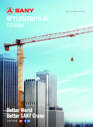 Баштові крани - штанга струмоприймача - верхнеповоротні Sany SFT125