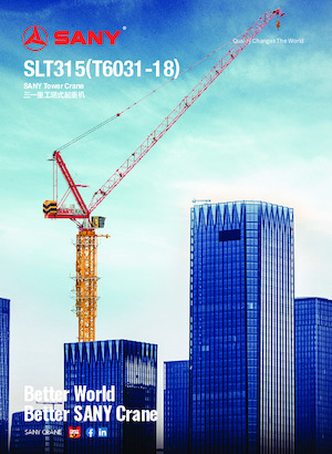 Баштові крани - штанга струмоприймача - верхнеповоротні Sany SLT315
