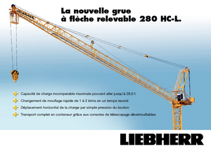 Баштові крани - вантажопідйомна стріла - верхнеповоротні Liebherr 280 HC-L 16/28  Litronic