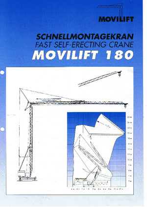 Баштові крани - штанга струмоприймача - нижнеповоротні Zebak 180 Movilift