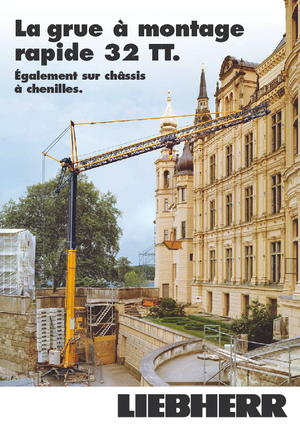 Баштові крани - штанга струмоприймача - нижнеповоротні Liebherr 32 TT - 2,5-FU