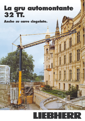 Баштові крани - штанга струмоприймача - нижнеповоротні Liebherr 32 TT - 2,5-FU