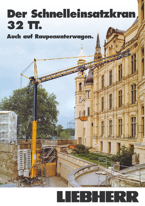 Баштові крани - штанга струмоприймача - нижнеповоротні Liebherr 32 TT - 2,5-FU