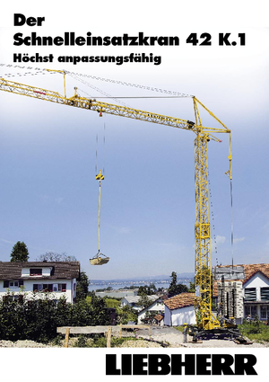 Баштові крани - штанга струмоприймача - нижнеповоротні Liebherr 42 K.1 (FU)
