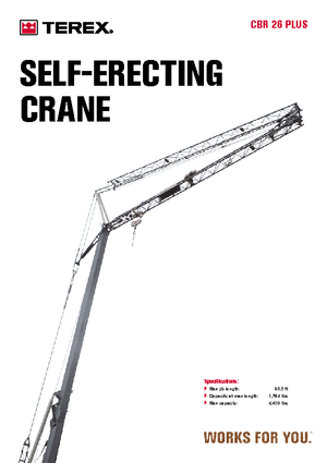 Баштові крани - штанга струмоприймача - нижнеповоротні Terex Comedil (Zeppelin) CBR 26 Plus