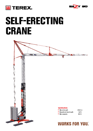 Баштові крани - штанга струмоприймача - нижнеповоротні Terex Comedil (Zeppelin) EaZy 90