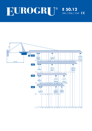Баштові крани - штанга струмоприймача - верхнеповоротні Eurogru ® E 50.12