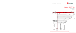 Баштові крани - штанга струмоприймача - верхнеповоротні Potain MCT 88-5 t