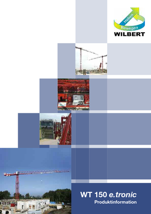 Баштові крани - штанга струмоприймача - верхнеповоротні Wilbert WT 150 e.tronic