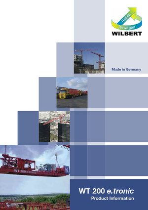 Баштові крани - штанга струмоприймача - верхнеповоротні Wilbert WT 200 e.tronic