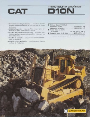 Гусеничні бульдозери Caterpillar D 10 N