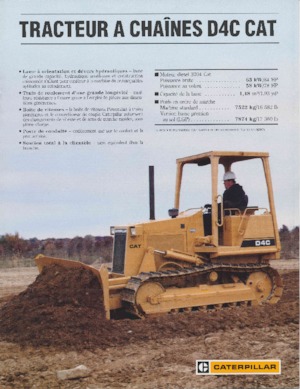 Гусеничні бульдозери Caterpillar D 4 C