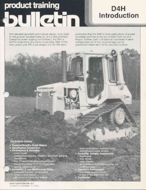 Гусеничні бульдозери Caterpillar D 4 H MPP