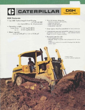 Гусеничні бульдозери Caterpillar D 6 H DPL