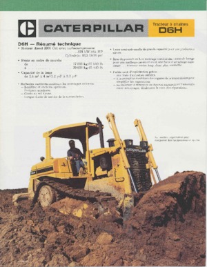 Гусеничні бульдозери Caterpillar D 6 H DPL