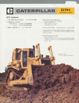 Гусеничні бульдозери Caterpillar D 7 H DPS