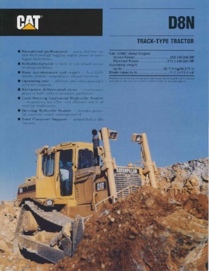 Гусеничні бульдозери Caterpillar D 8 N