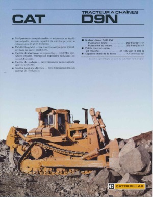 Гусеничні бульдозери Caterpillar D 9 N