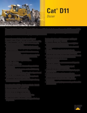 Гусеничні бульдозери Caterpillar D11