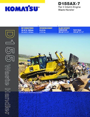 Гусеничні бульдозери Komatsu D155AX-7 WH