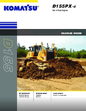 Гусеничні бульдозери Komatsu D155PX-8 LGP