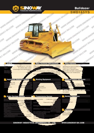 Гусеничні бульдозери Sinoway SWD165YS