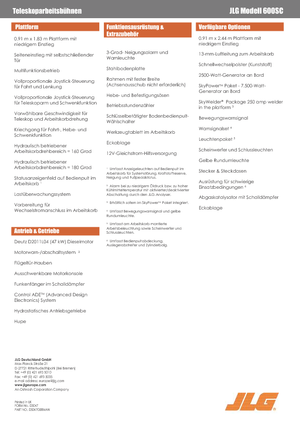 Гусеничні телескопічні підйомники JLG 600SC