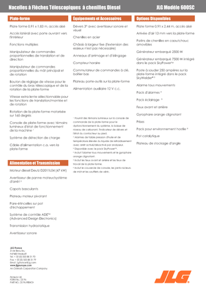 Гусеничні телескопічні підйомники JLG 600SC